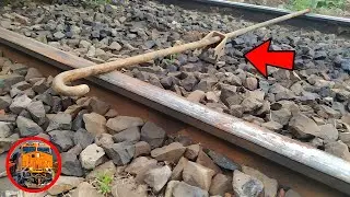 Train Vs. Big Metal Rood Experiment OMG 😳 || Train Experiments @TrainExperiments