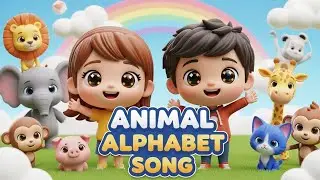 🐶🦁🐼 Animal Alphabet Song &ndash; Learn ABCs with Animals | Kids Songs & Nursery Rhymes