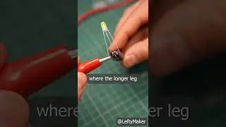 When the longer LED leg is negative