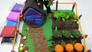 Weʼre making a garden out of plasticine