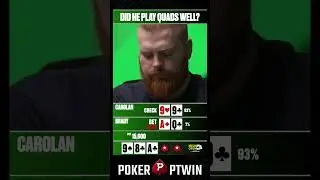 DID HE PLAY QUADS WELL #poker #pokervn #pokerstars #pokertexas #pokerptwin