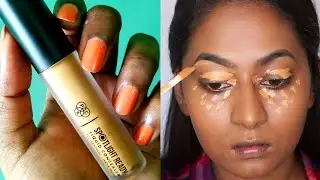PAC spotlight liquid concealer review & demo on dark Indian skintone | 13 Warm Honey | Beauty Maven