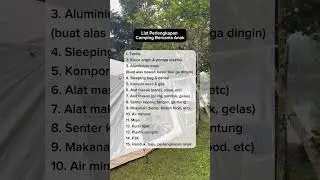 Perlengkapan WAJIB dibawa saat camping bareng anak-anak versi keluarga kami #camping #tipsandtricks