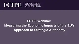ECIPE Webinar: Measuring the Economic Impacts of the EU&rsquo;s Approach to&nbsp;Strategic Autonomy