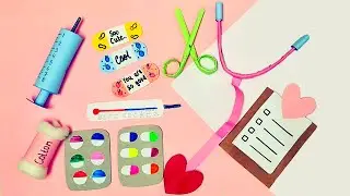 how to make paper doctor set/diy doctor set with paper toys/paper craft /tonni art &craft recreation
