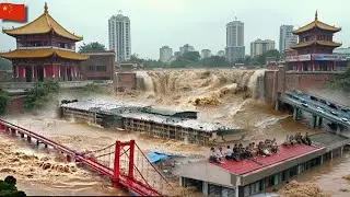 Massive Floods in China Today: Giant Dam Releases Floodwaters, Submerging Cities, 8 Dead in Henan