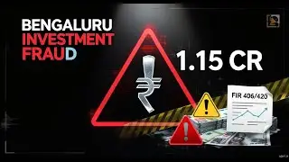 ₹1 15 crore investment fraud reported in Bengaluru  Police book accused under IPC 406 & 420