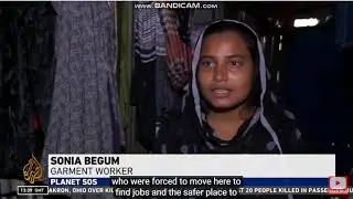 Sweet Bengali girl talks about water flood at Mongla city - Al- Jazeera reported