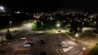 Voo Noturno de Drone em Newcastle 🇦🇺 | Luzes da Cidade Vistas do Alto. 
