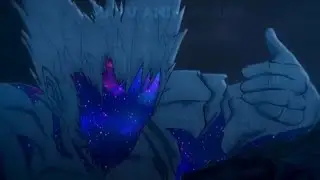 cosmic garou vs saitama full fight | one punch man manga animation