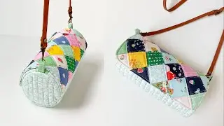 How to sew a Rolipoli Crossbody Bag  | DIY Bag | how to make Round Tube Bag