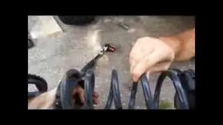 How to lower Abarth with Neu-F Neuspeed Springs