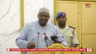 MANDINKA SOCIETY MEETS PRESIDENT BARROW OVER RISE IN ONLINE ABUSE