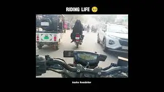 Rider life is not easy 😔 | Aashu Roadsider | #motovlog #shortvideo #shorts