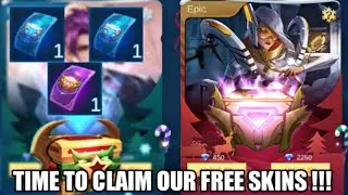 TIME TO CLAIM OUR FREE SKIN FROM WINTER BOX &bull; MOBILE LEGENDS FREE SKIN