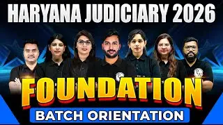 Haryana Judiciary 2026 Batch Orientation 🔥| Haryana Civil Judge Preparation Strategy |JudiciaryByPW