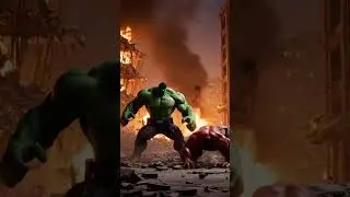 The Green Hulk vs Red Hulks: Apocalypse in the Burning City