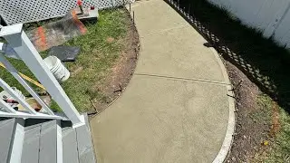 How To Make Concrete Sidewalk DIY