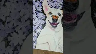 Pet Portrait Painting #labrador #doggo #petlover #art #sweaterweather #afterdark #lily #puppy