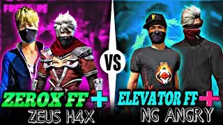 NG ANGRY + ELEVATOR FF 🔥 VS ZEROX FF + NG ZEUS 👿 || 2vs2 FIGHT 😱 LEGENDS VS LEGENDS #nonstopgaming