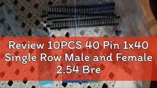 Review 10PCS 40 Pin 1x40 Single Row Male and Female 2.54 Breakable Pin Header PCB JST Connector Str