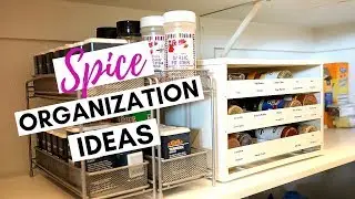 Spice Rack Organization for Pantry & Cabinets