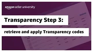 Transparency Step 03: Retrieve and apply Transparency codes