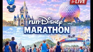 LIVE: runDisney Marathon! MAGIC KINGDOM & EPCOT FINISH LINE! #runDisney #DisneyWorld #WDW #Disney