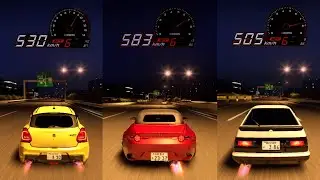 All 3 Starter Cars tested for Top Speeds ⚡ Tokyo Xtreme Racer 2025