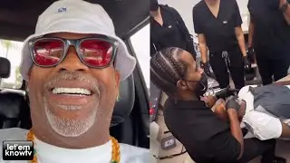 Dame Dash All Smiles As He Shows Off His New Teeth With Diamonds After Surgery😬💎