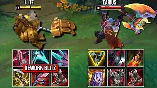 REWORK BLITZCRANK vs DARIUS FULL BUILD FIGHTS & Best Pentakills!