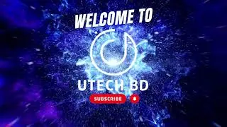 Blue and White Animated Welcome To My Channel Intro Video Utech BD