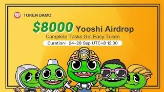 Hướng Dẫn Ăn Chia 8000$ Token Yooshi Mạng BSC (Random 1000 Participants)