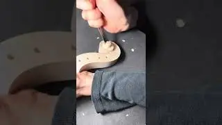 making a violin scroll by Marianne Jost ￼