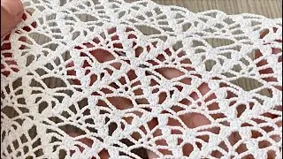 UNIQUE and BEAUTIFUL Crochet Etol Shawl, Blouse, Tunic, Cardigan, Pillow, Runner, Curtain Model