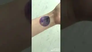 Временная татуировка &laquo;Сиреневая луна&raquo; / Процесс нанесения / 2SKIN