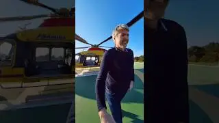 We flew on a Utility Helicopter to a remote island 🏝️
