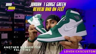 JORDAN 1 GORGE GREEN REVIEW AND ON FEET! PEOPLE ARE SLEEPING ON THESE! ANOTHER BANGER FOR FALL TIME!