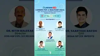 🩺 Careers for Healthier #India💡 Jobs, Innovations & Startup Opportunities in HealthCare Industry!