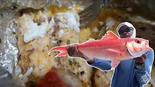 Amazing Queen Snapper Catch N Cook | Jamaica Vlog