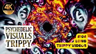 4K LONG Trippy Videos #04 - Fractals Zoom - Best Psychedelic Visuals - Psychedelic Trance Music