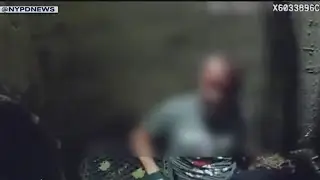 Dramatic rescue of man from storm drain