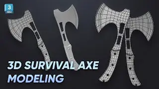 How to model 3D Survival Axe with simple steps