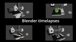 Bambu Lab A1 Mini Blender Timelapse Simulations