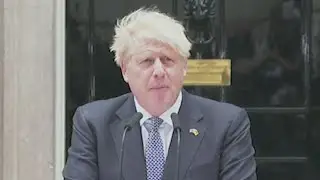 British Prime Minister Boris Johnson resigns