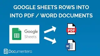 Convert Google Sheets Rows into Word or PDF documents using Zapier