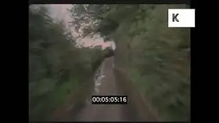POV Driving Fast Down English Country Lane, 35mm