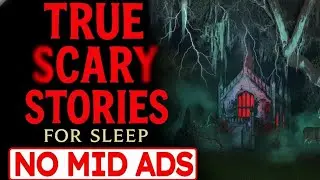 NO ADS 🛑 2 HOURS of TRUE Scary Stories for Sleep | Gentle Rain Sounds | Black Screen | Vol 38