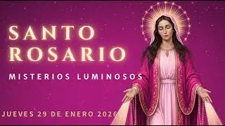 Rosario del Día 🙏 Jueves 29 de Enero 2026 | Misterios Luminosos | Santo Rosario Completo
