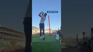 Celebrity swings at the WM Phoenix Open 🏌️&zwj;♂️